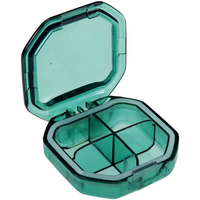 Medicine Case 4-grid Household Pills Box Compact Pills Box Medicine Organizer