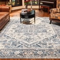 thumbnail image 2 of SIXHOME 8'x10' Area Rugs for Living Room Washable Rug Vintage Medallion Living Room Rug Distressed Soft Carpet Large Area Rugs for Bedroom Dinning Room Office Indoor Retro Home Decor Light Blue, 2 of 5
