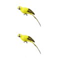 thumbnail image 3 of VONKY Simulation Parrot Statue Party Favors for Tree Yard Patio Home Lawn Wall Yellow 25x7cm 2Set, 3 of 6
