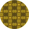 thumbnail image 1 of Ahgly Tapis Rond Lavable en Machine Intérieur Transitionnel Brun Bronze Foncé, 7 Pieds Rond, 1 of 7