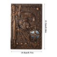 thumbnail image 3 of Clearance! Delayuji Notebooks for School European General Retro Notebook Business Handbook Pu Notepad Providing A Good Experience for Your Daily Use. One Size Multi-Color, 3 of 9