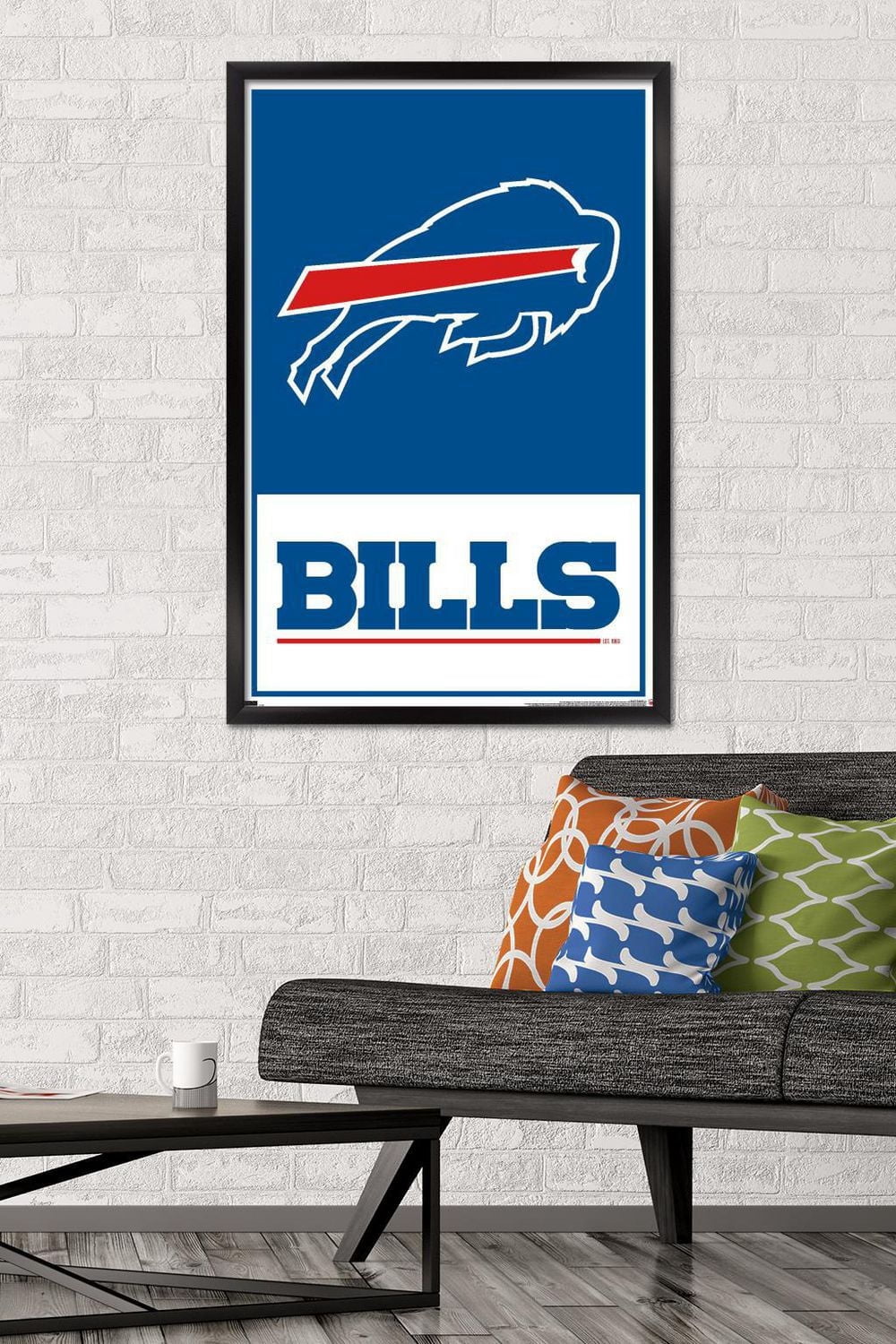 NFL Buffalo Bills - Logo 21 Wall Poster, 14.725" x 22.375" Framed