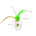 thumbnail image 2 of Bangcool Cat Chew Ball Plush Interactive Soft Cat Feather Ball Kitten Play Ball with Bell, 2 of 10