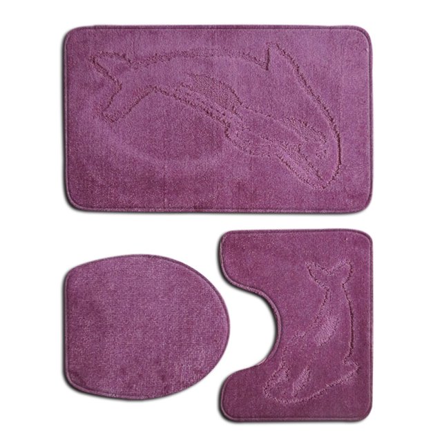 maskred 3x Bathroom Rug Sets Easy To Install Waterproof Anti-slip Multi-functional Eco-friendly Durable PJ210906-A001 3Set