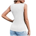 thumbnail image 2 of UPPADA Womens Tank Tops Summer Sleeveless Shirts Ladies Ribbed Wide Shoulder Straps Tees Racerback Tight Slim Fitted Workout Tank Tops Fitted Tops Racer Back Blouses,Daily Deals of The Day, 2 of 6