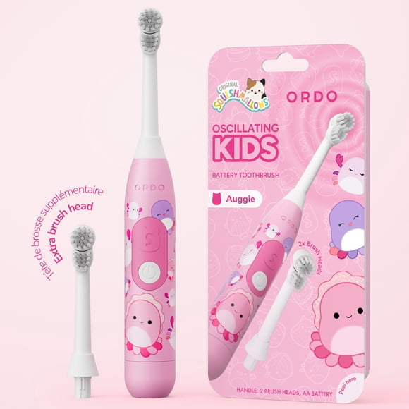 Ordo Oscillating Kids Battery Toothbrush - Squishmallows Auggie