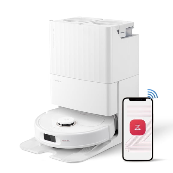 Refurbished Roborock WMCA-QrevoPro0-M01 Qrevo Pro Cordless Robot Vacuum and Mop 6.5" Cleaning Path White