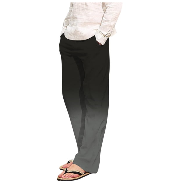 Teissuly Men's Comfy Pajamas Drawstring Stretch Print Sweatpants Long Wide Leg Lounge Home Full Length Pants