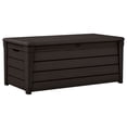 thumbnail image 2 of Keter Brightwood Weatherproof Patio Deck Storage Box Bench, Brown (2 Pack), 2 of 12