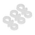 thumbnail image 3 of S Shaped Hooks, Holiday Light Hooks Warm Vibes Dual Ends 150 Pieces  For Garden White, 3 of 8