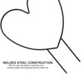 thumbnail image 4 of (1pcs Love) Plant Support Stand Metal Plant Stand (Package Size: 33*24*1cm), 4 of 11