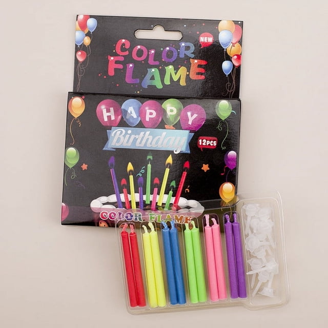 Colored Flame Candles Birthday Candles Party Cake Candles Cool And Good-looking