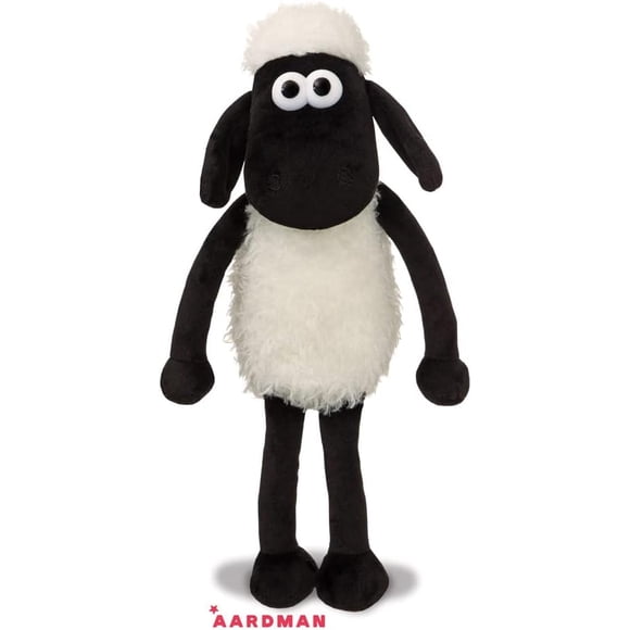 Shaun the Sheep 61173 40cm Plush Cuddly Toy, Black and White, 8in, Suitable for Adults and Kids