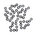 thumbnail image 2 of S SERENABLE 50 Pcs Illets de Badminton Rondelles en Nylon Universelles Portables pour Double Trous de Ficelle Réparation Fil Garde-illets Anneaux Noir, 2 of 9