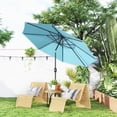 thumbnail image 2 of Outsunny Parasol de Marché Rond 10 Pieds x 8 Pieds, Parasol de Patio, Bleu Ciel, 2 of 10