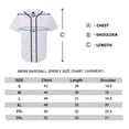 thumbnail image 2 of TOPTIE 2 Pack Men's Baseball Jersey Button Down Jersey Short Sleeve Shirt-Red Red-2XL, 2 of 8