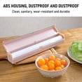 thumbnail image 4 of Plastic Wrap Dispenser with Cutter - Refillable for Cling Film, Aluminum Foil & Wax Paper, 4 of 9