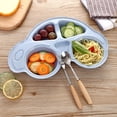 thumbnail image 2 of Baby Toddler Divided Plates Durable Cartoon Dinner Plate Non Kids Tray, 2 of 3