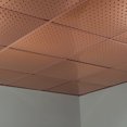 thumbnail image 2 of Fasade Miniquattro Vinyl Ceiling Panel 2ft x 2ft Polished Copper 5 Pack, 2 of 5