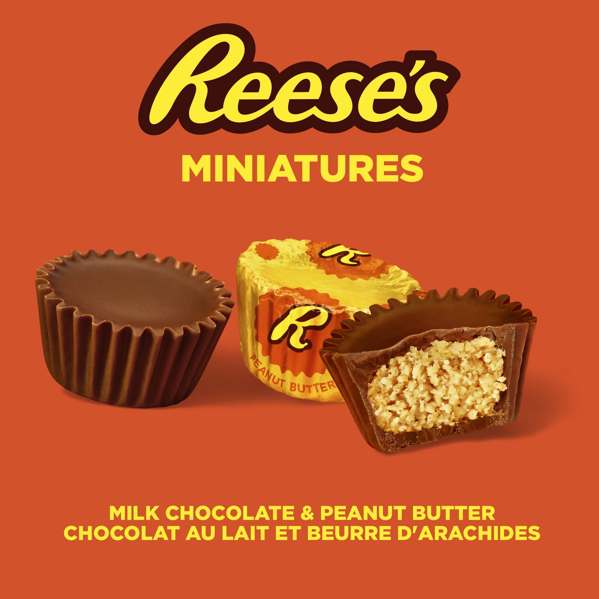 REESE'S Miniatures PEANUT BUTTER CUPS Candy, Great for sharing, 230g