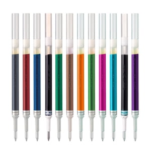 EnerGel Recharges de stylos à gel, point moyen (0.7 mm), Couleurs assorties, paquet de 12