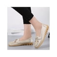 thumbnail image 5 of MAWCLOS Ladies Moccasins Comfort Nursing Shoes Slip On Resistant Loafers Bow Work Boat Shoe Gold 5, 5 of 5