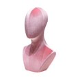thumbnail image 4 of TISHITA Mannequin Tête Modèle Support de Chapeau Présentoir Tête pour Coiffe Casque Foulards Rose, 4 of 8