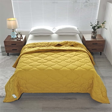 drppepioner Skin-Friendly Plain Printed Washed Cotton Summer Quilt 100x150cm