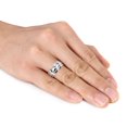 thumbnail image 5 of Miabella Diamond-Accent Sterling Silver Three-Stone Promise Ring, 5 of 5
