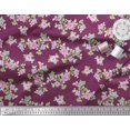 thumbnail image 3 of Soimoi Poly Georgette Fabric Leaves, & Rose Floral Decor Fabric Printed Yard 42 Inch Wide, 3 of 3