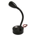 thumbnail image 1 of Lampe de Chevet de RV pour Lecture, Lampe de Chevet de RV à 3 Températures de Couleur à Intensité Réglable USB Type C pour Bateau Noir, Argent, 1 of 7