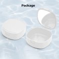 thumbnail image 4 of Orthodontic Retainer Box Good Sealing Breathable with Mirror Retainer Case Dental Mouthguard Case Holder for Adult, 4 of 8