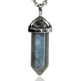 thumbnail image 1 of Angelstones Collier Pendentif Reiki Chakra Hexagonal Pointu en Labradorite Naturelle 18 Pouces, 1 of 4