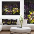 thumbnail image 1 of Dark Alien Digital Art Fractal Flower - Floral Canvas Art Print, 1 of 3