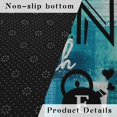 thumbnail image 3 of Modern Abstract Kitchen Mats for Floor, Blue Green Turquoise Teal Kitchen Rugs Set of 2 Carpet Area Rug, Vintage Farmhouse Modern Kitchen Decor and Accessories Stuff, 17x30 and 17x47 Inch, 3 of 6
