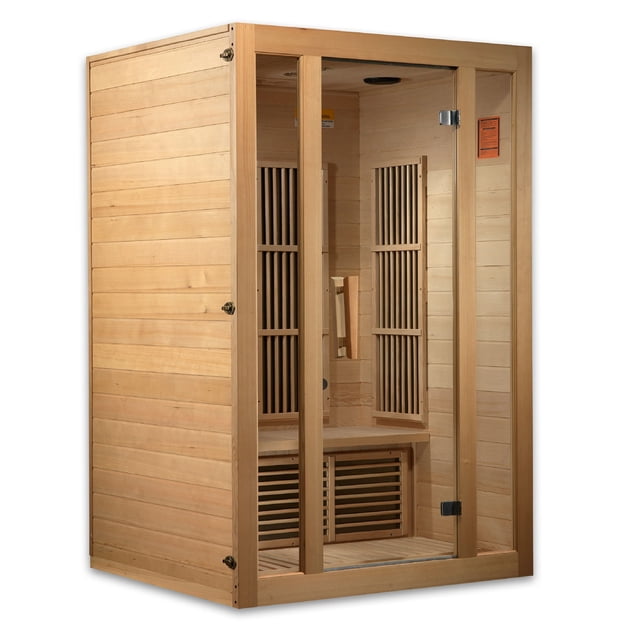 Maxxus Seattle Far Infrared 2 Person Sauna, Canadian Hemlock Wood