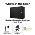 thumbnail image 2 of Seagate Expansion Desktop 8TB External Hard Drive HDD - USB 3.0, with Rescue Data Recovery Services (STKR8000400), 2 of 10