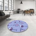 thumbnail image 4 of Ahgly Company Tapis d'Intérieur Lavable en Machine Rectangle Transitionnel Jeans Bleu, 7 Pieds x 9 Pieds, 4 of 7