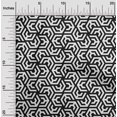 thumbnail image 2 of oneOone Cotton Poplin Black Fabric Geometric Craft Projects Decor Fabric Printed By The Yard 42 Inch Wide, 2 of 4
