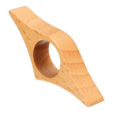 Unique Bargains 1' Thumb Book Page Holder Handmade Beech Bookmark Book Opener Page Holders Style 1, Brown