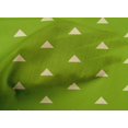 thumbnail image 4 of oneOone Cotton Poplin Green Fabric Triangle Geometric Craft Projects Decor Fabric Printed By The Yard 56 Inch Wide, 4 of 4