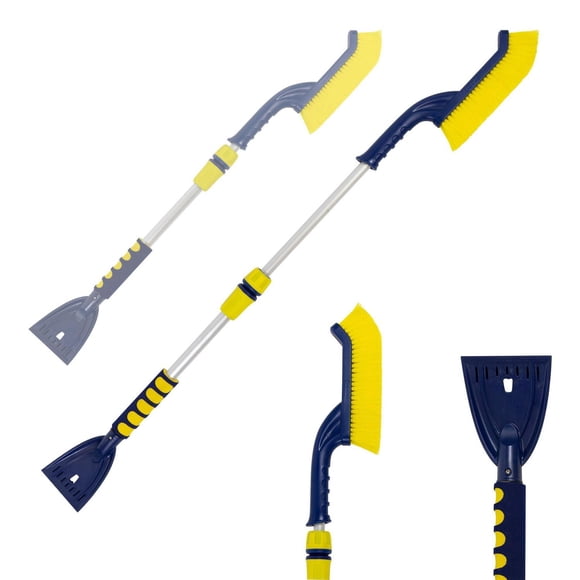 Koolatron Michelin Brosse à Neige Télescopique Basique, Longueur Ajustable pour Retrait de Neige/Glace