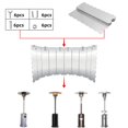 thumbnail image 4 of Patio Heater Reflector Shield, Upgraded 12" Height Heat Focusing Reflector For Round Natural Gas And Propane Patio Heaters - For Extra Heat Reflecting Power(10 Panels), 4 of 4