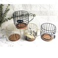 thumbnail image 3 of Large Capacity Coffee Pod Holder With Wooden Base - Durable Iron Construction, Space Saving Coffee Bar Organizer For Kitchen Tabletop, Coffee Bags And Concentrated Coffee Capsules, 3 of 8
