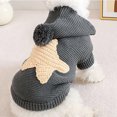 thumbnail image 4 of 2025 Winter Warm Dog Clothes Pet Clothes Rack Puppy Jacket Coat Small Pet Clothes For Medium Dogs Easter And Medium Sized Dogs Hooded Knitted Sweater Pet Clothes For Medium Dogs Clothing, 4 of 9