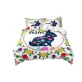 thumbnail image 1 of Duvet Cover Set Easter Cartoon Rabbits and Eggs Microfiber Zipper 3 PC Bedding Set 2 Pillowcases + 1 Duvet Cover Holiday Home Decor, 1 of 7
