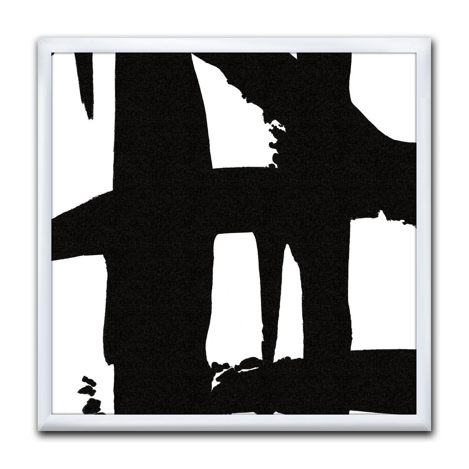 Designart Chemins croisés noir et blanc II Art mural encadr