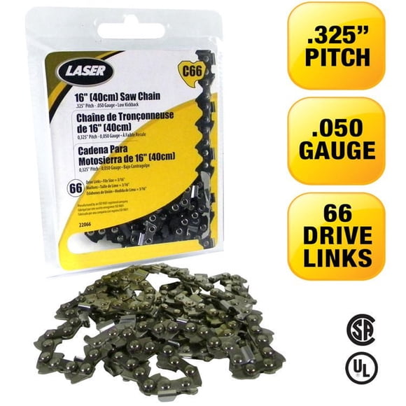 LASER Saw Chain .325-050 66 Drive Links