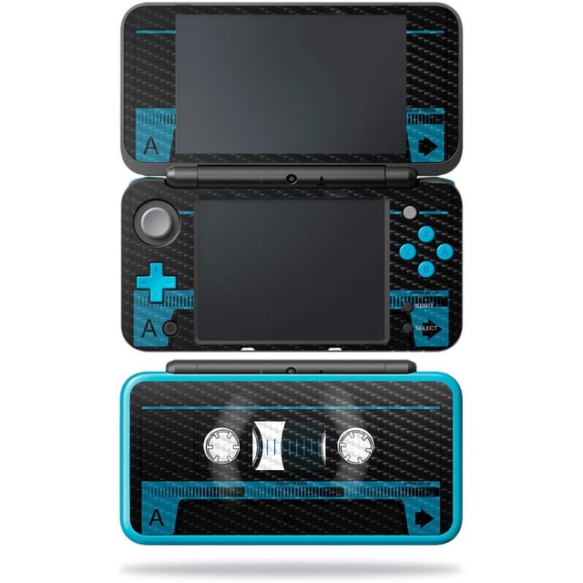 MightySkins Carbon Fiber Skin for Nintendo New 2DS XL - Nerd | Protective, Durable Textured Carbon Fiber Finish | Easy to Apply, Remove, and Change Styles |Model: CF-NI2DSXL-Bio Skull