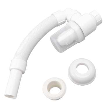 Basin Drain Pipe 90 Degree Wash Basin Sink Drainer Hose White Flexible Anti Odor Drain Pipe for Kitchen Bathroom
